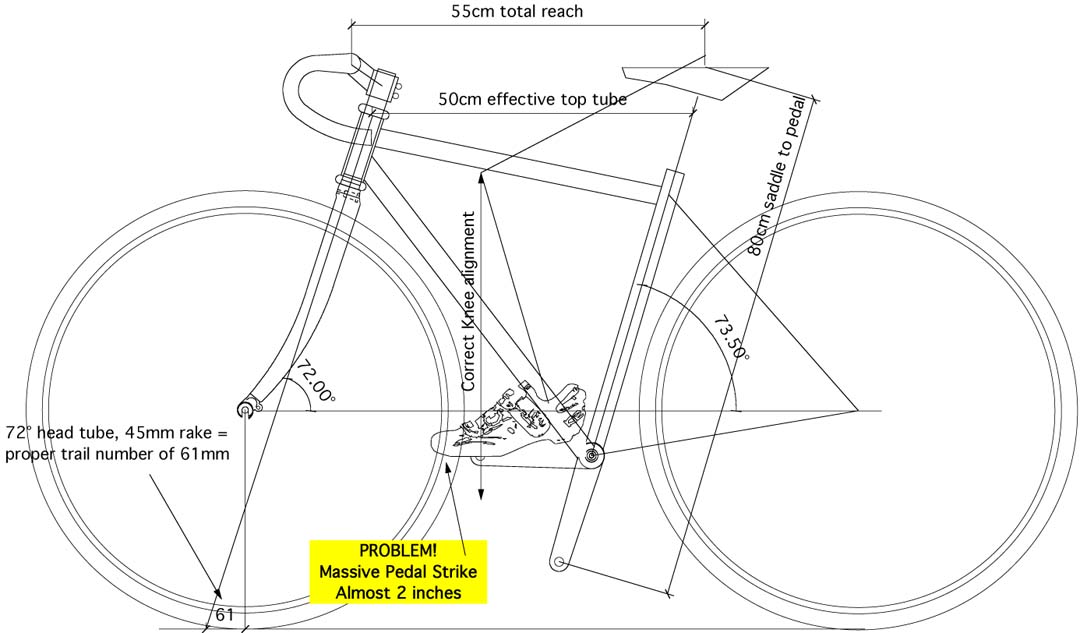 700c bike size chart
