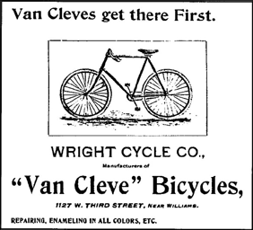 Wright Brothers bicycle advertisement