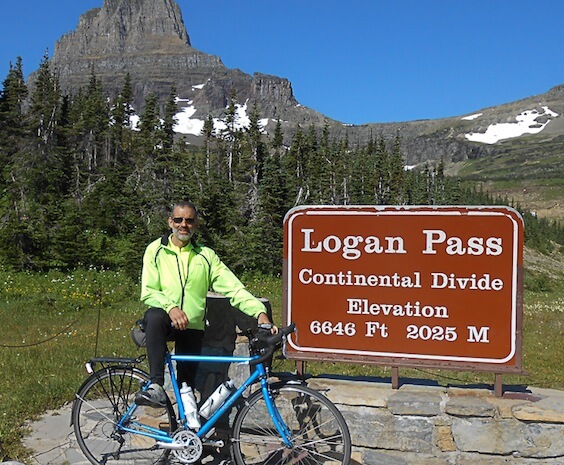 Rodriguez touring bike at the Continental Divide