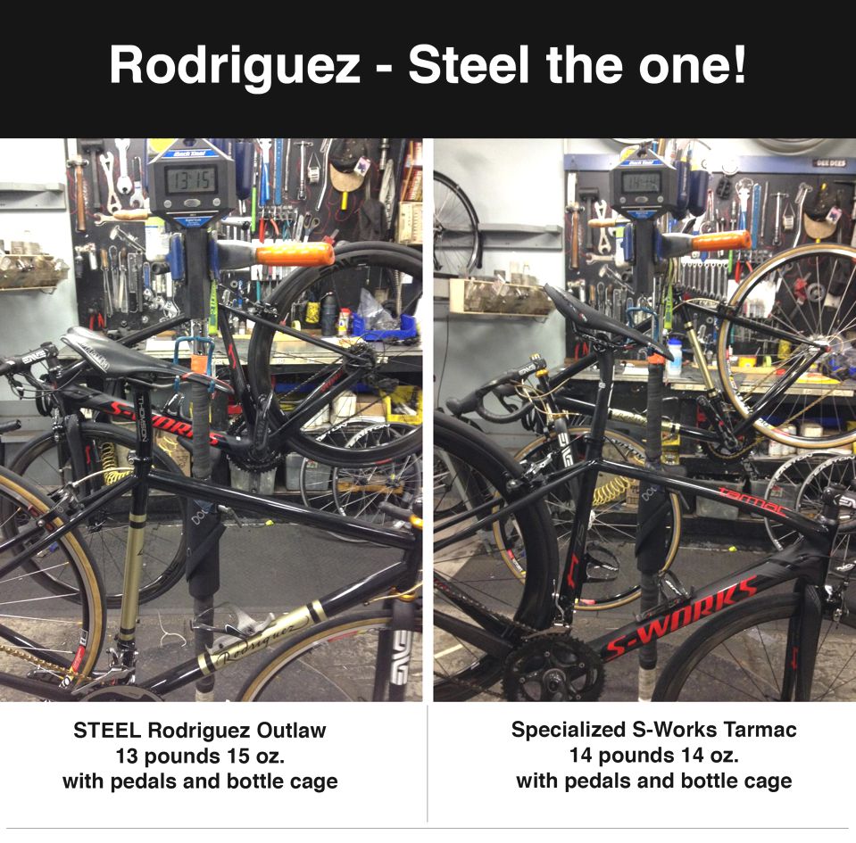 Rodriguez is Lighter than a Carbon Bike