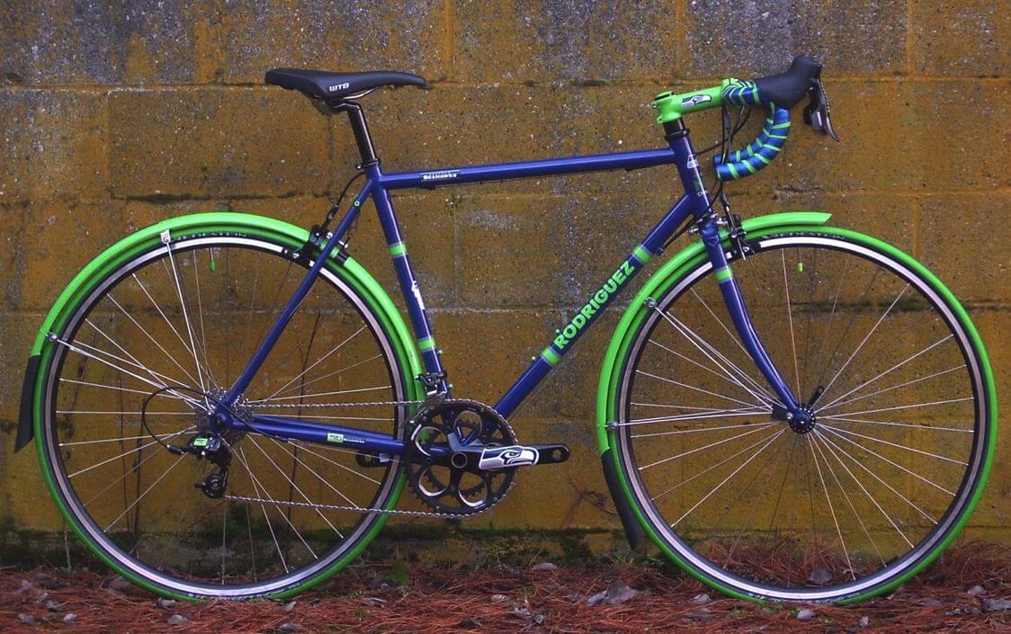 Green Rodriguez touring bicycle with Campagnolo
