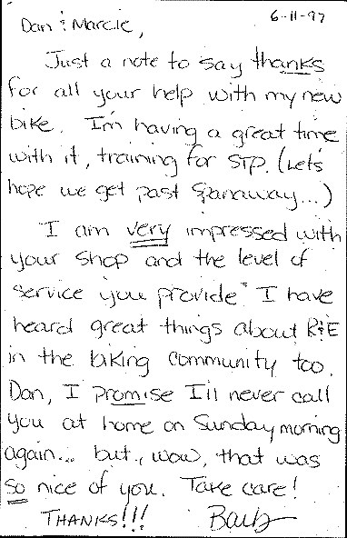 Barb's letter to R+E. Text below.